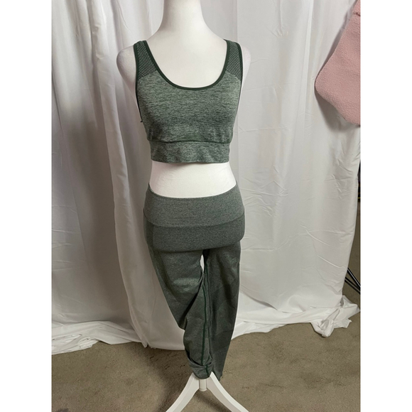 PINK Victoria's Secret Other - Women's Set PINK Sport Green Sports Bra M & Leggings S